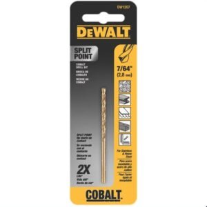 DRILL, TWIST, BIT, PILOT POINT, COBALT STEEL,