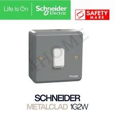 SOCKET, SWITCH, STAINLESS STEEL, 1P, 1 GANG, GRAY