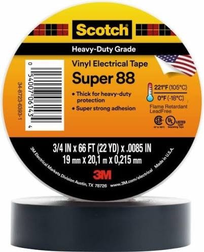 TAPE, INSULATION, ELECTRICAL, BLACK