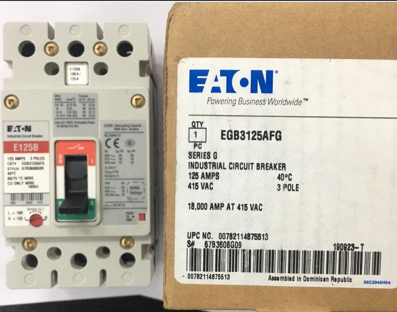 CIRCUIT BREAKER, MCCB, 3 POLES, 600Y/347 VAC, 125A