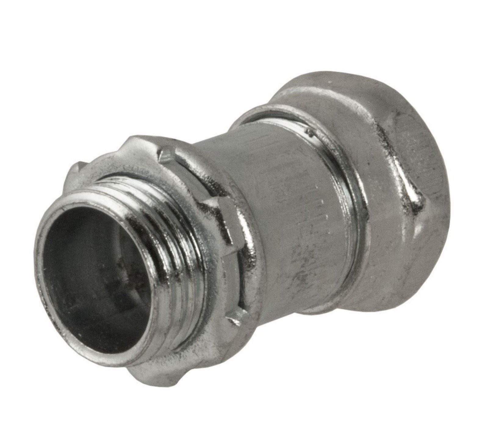 BOX CONNECTOR, ELECTRICAL, STRAIGHT, STEEL, 1/2 INCH