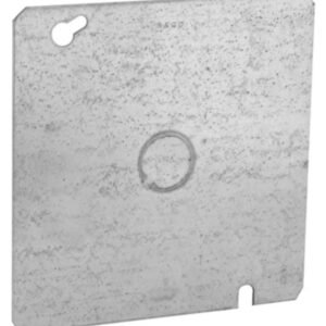 COVER, JUNCTION BOX, STEEL, SQUARE, 4 X 4 X 0.73 INCHES