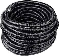 CONDUIT, METAL, FLEXIBLE, STEEL, BLACK,