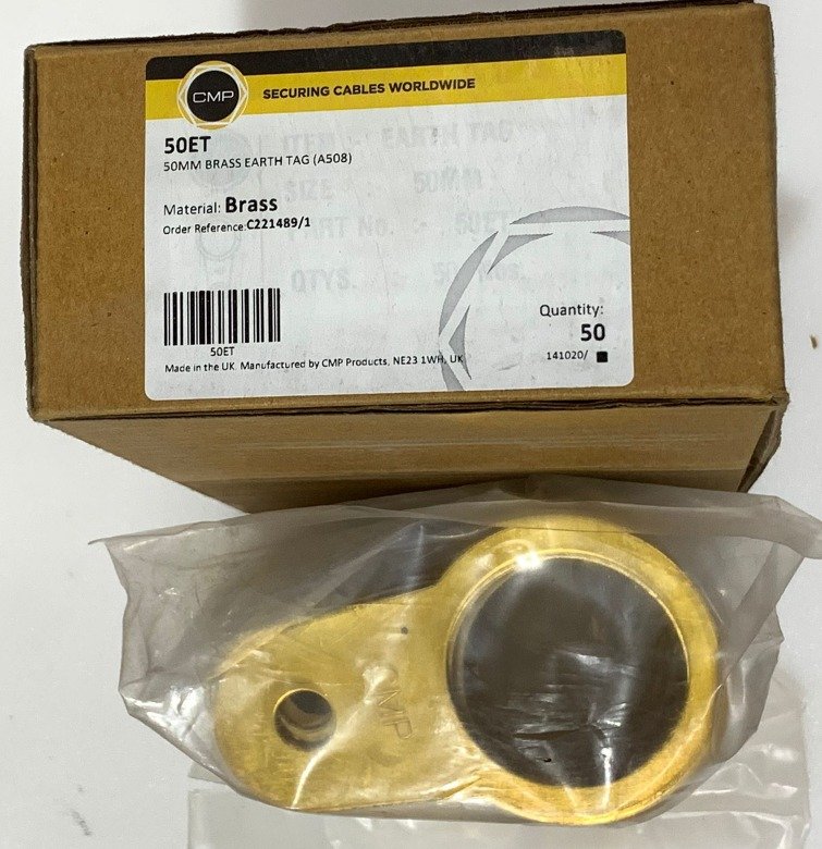 EARTH TAG, BRASS, M50