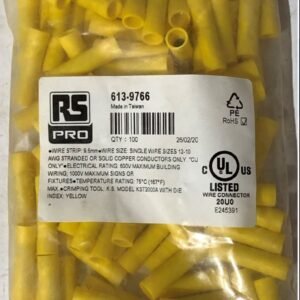 BUTT SPLICE, CONNECTOR, 12 AWG (4MM),