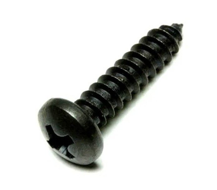 SCREW, MOUNTING, METAL, BLACK