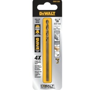 DRILL, TWIST, (BIT), PILOT POINT, COBALT STEEL,