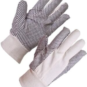 GLOVES, HEAT PROTECTIVE, COTTON/POLYESTER, PVC DOTS, LARGE, MANUFACTURER: MEMPHIS GLOVE,