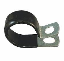 CLAMP, HOSE, STEEL, VINYL COATED, 1/2 INCH, MANUFACTURER: AEROQUIP RED DOT,