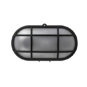 FIXTURE, LIGHTING, BULK HEAD, E27, BLACK, 220/240