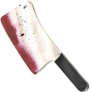 CLEAVER, TOY, BLOODY BUTCHER, PLASTIC,