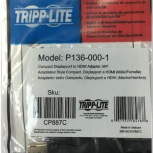 ADAPTER, DISPLAYPORT (MALE) TO HDMI CONVERTER (FEMALE),