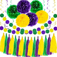 DECORATION, HANGING, MARDI GRAS PRISMATIC