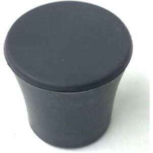 KNOB, TULIP STYLE, RUBBER, COATED METAL