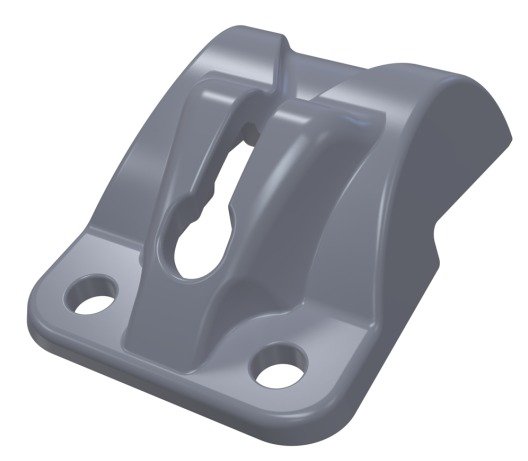 PRING CLIP, DOOR, PLASTIC, GRAY