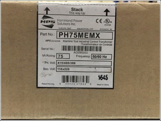 TRANSFORMER, POWER, GENERAL PURPOSE, 75VA, 1 PH, 110 X 220V, 50/60HZ ,