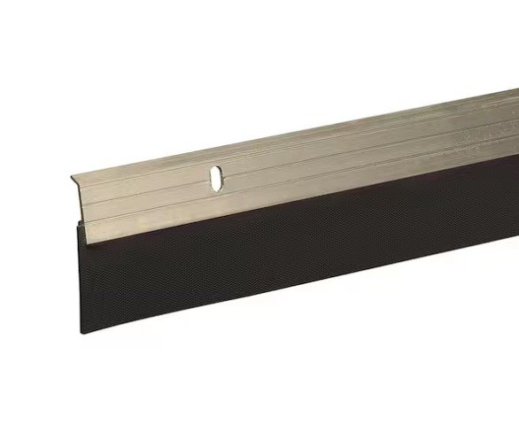 WEATHER STRIP, DOOR, W/RUBBER BOTTOM SWEEP, 39 INCHES