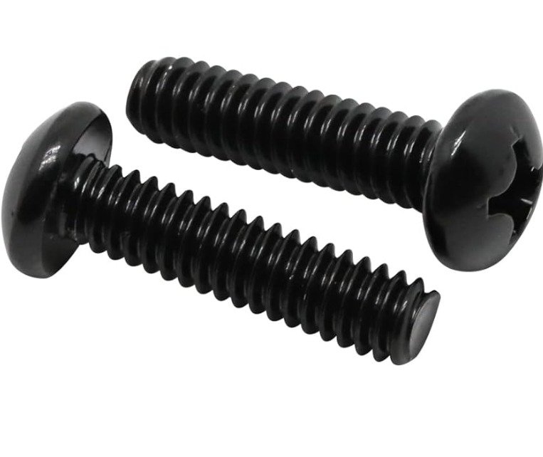 SCREW, MACHINE, W/ NYLON WASHER, PAN HEAD, CARBON STEEL