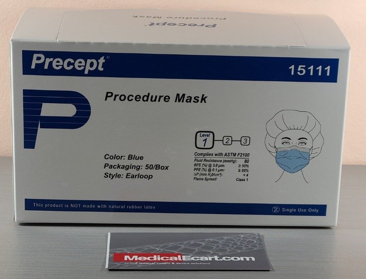 MASK, SURGICAL, DISPOSABLE, 3-PLY, BLUE