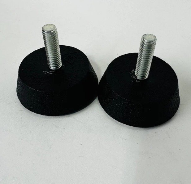 LEVELER, BASE FRAME, RUBBER COATED STEEL, BLACK