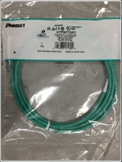 CABLE ASSEMBLY, PATCH, CAT-6, U/UTP, 24 AWG