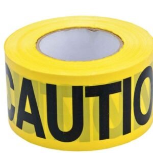 TAPE, FLAGGING, CAUTION OPEN TRENCH, POLYETHYLENE, BLACK ON YELLOW, 3 INCHES X 200 FEET