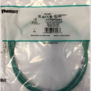 CABLE ASSEMBLY, PATCH, CAT6, U/UTP, 24 AWG, GREEN, 3 FEET