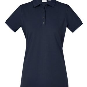 SHIRT, WOMAN'S, POLO, SHORT SLEEVE, POLYESTER, NAVY, LARGE, MANUFACTURER: ULTRA CLUB,