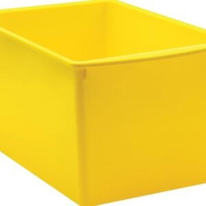 FOOD CONTAINER, STORAGE, W/HANDLE, POLYPROPYLENE, YELLOW, 7 GALLONS, 20 X 15 X 7 INCHES, MANUFACTURER: VOLLRATH,
