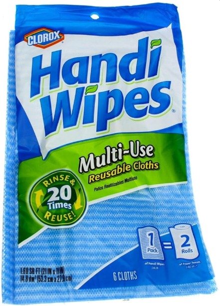 CLOTH, CLEANING, REUSABLE, BLUE, 21 X 11 INCHES