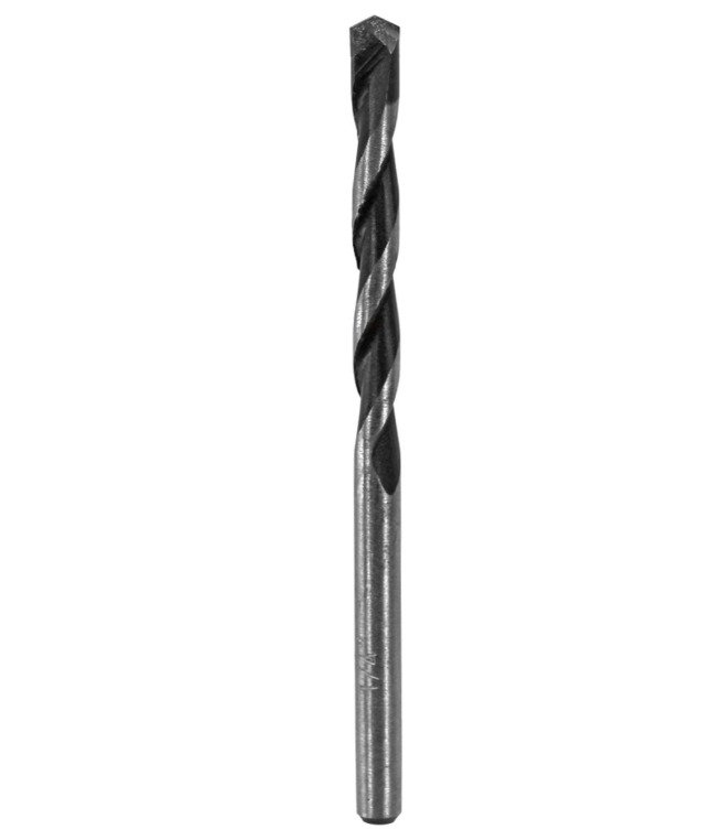 DRILL BIT, TWIST, CARBIDE TIPPED, 1/4 X 6 INCHES