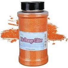 DECORATION, GLITTER, CRAFT, METALLIC, COPPERED ORANGE, 1 LB JAR, Part #: L17-L17-20017,