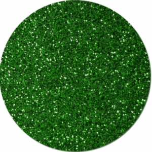 DECORATION, GLITTER, CRAFT, PVC FILM, KELLY GREEN, 1LB JAR