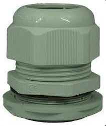 STUFFING TUBE, (GLAND CABLE), THREAD, POLYAMIDE, LIGHT GRAY, M50 X 12 MM