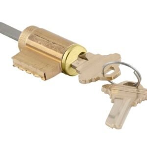 LOCK, DOOR, CYLINDER, 6-PIN, SC4, SATIN CHROME