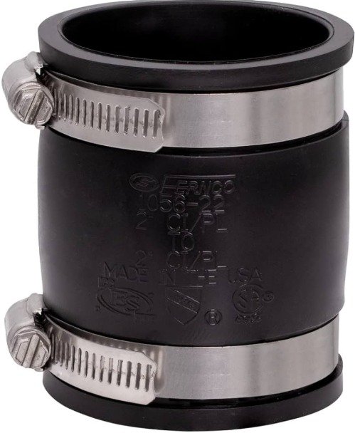 COUPLING ASSEMBLY, TUBE, FLEXIBLE, PVC, 2 INCHES