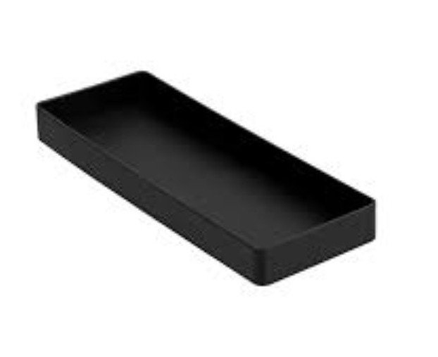 TRAY, ACCESSORY, BOTTOM LEFT, PLASTIC, BLACK,