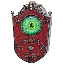 DECORATION, HALLOWEEN, PROP, DOORBELL, EYE