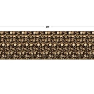 DECORATION, BACKDROP, WALL, SKULLS CATACOMBS, PLASTIC,