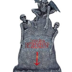 DECORATION, HERE LIES BEETLEJUICE TOMBSTONE, LED, PLASTIC