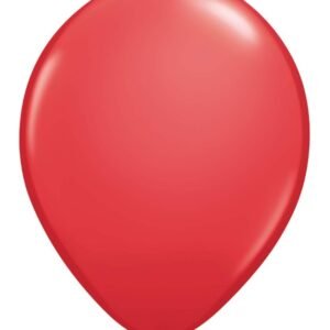 BALLOON, LATEX, OPAQUE, RED, 11 IN