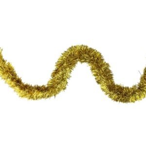 DECORATION, GARLAND, CHRISTMAS, SHINY, FOIL, TINSEL, GOLD,