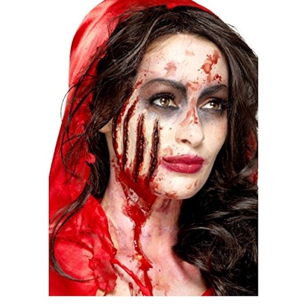 COSTUME, HALLOWEEN, FX TRANSFERS HEAD WOUND, RUBBER