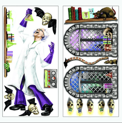 DECORATION, WALL DECOR, MAD SCIENTIST ROOM, PLASTIC