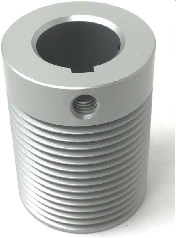 PULLEY, MOTOR, ALUMINUM, GRAY, 1.37 INCHES