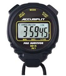 STOPWATCH, DIGITAL, w/ LANYARD, BLACK