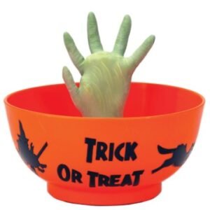 DECORATION, HALLOWEEN, MONSTER HAND IN BOWL