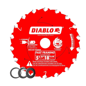 BLADE, CIRCULAR SAW, WOODCUTTING, 10,000RPM, 24 TOOTH, CARBIDE TIPPED, 5/8 X 7-1/4 INCHES