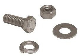 GROUNDING KIT, STAINLESS STEEL, 3/8 X 1-1/4 INCHES