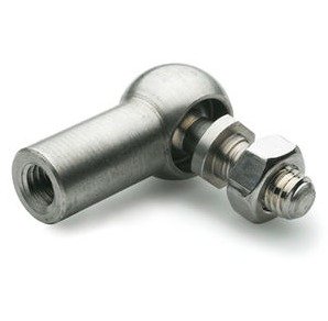 BALL JOINT, LEFT, STEEL, SILVER, 2.5 X 1 INCH